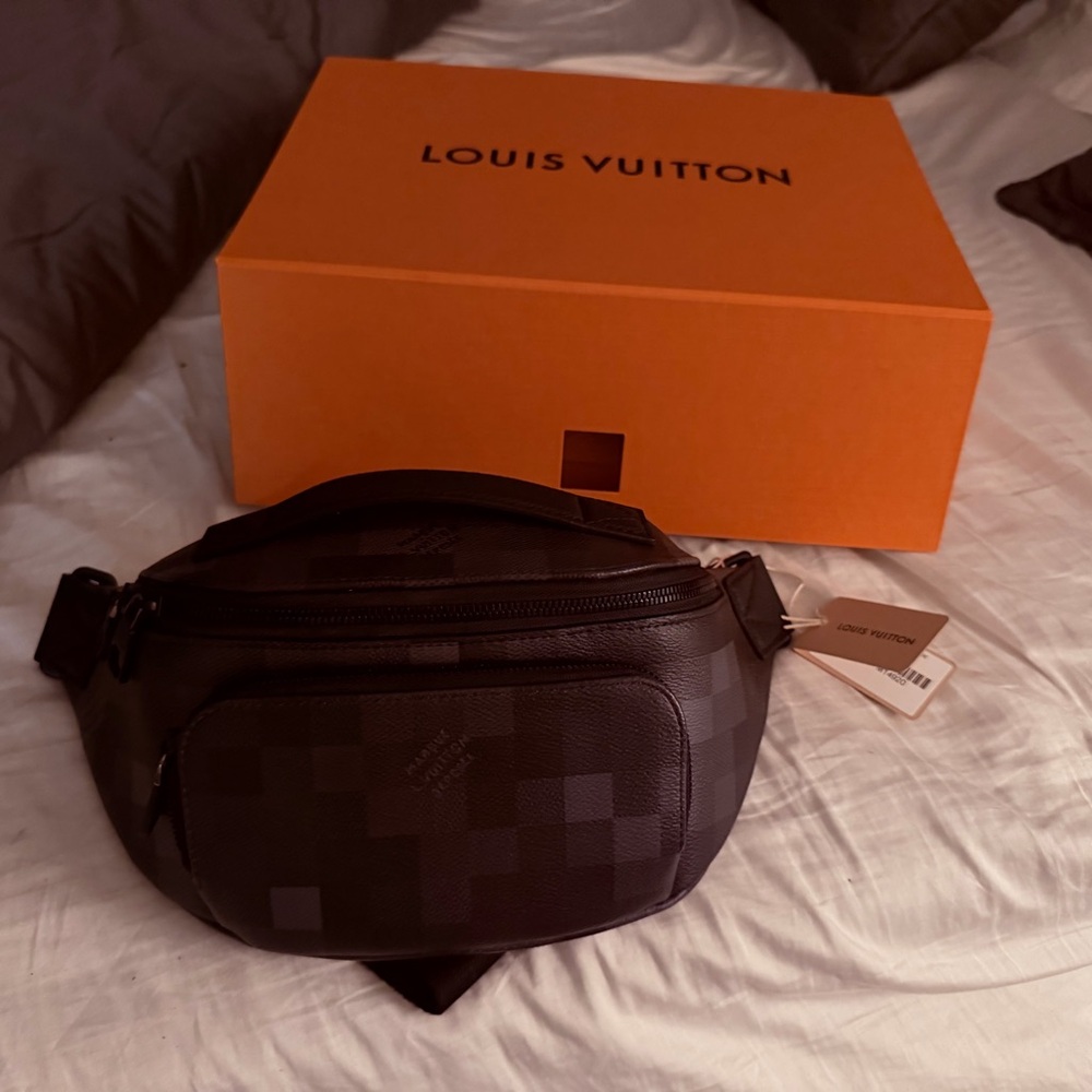 Louis Vuitton Dark Checkered Belt Bag